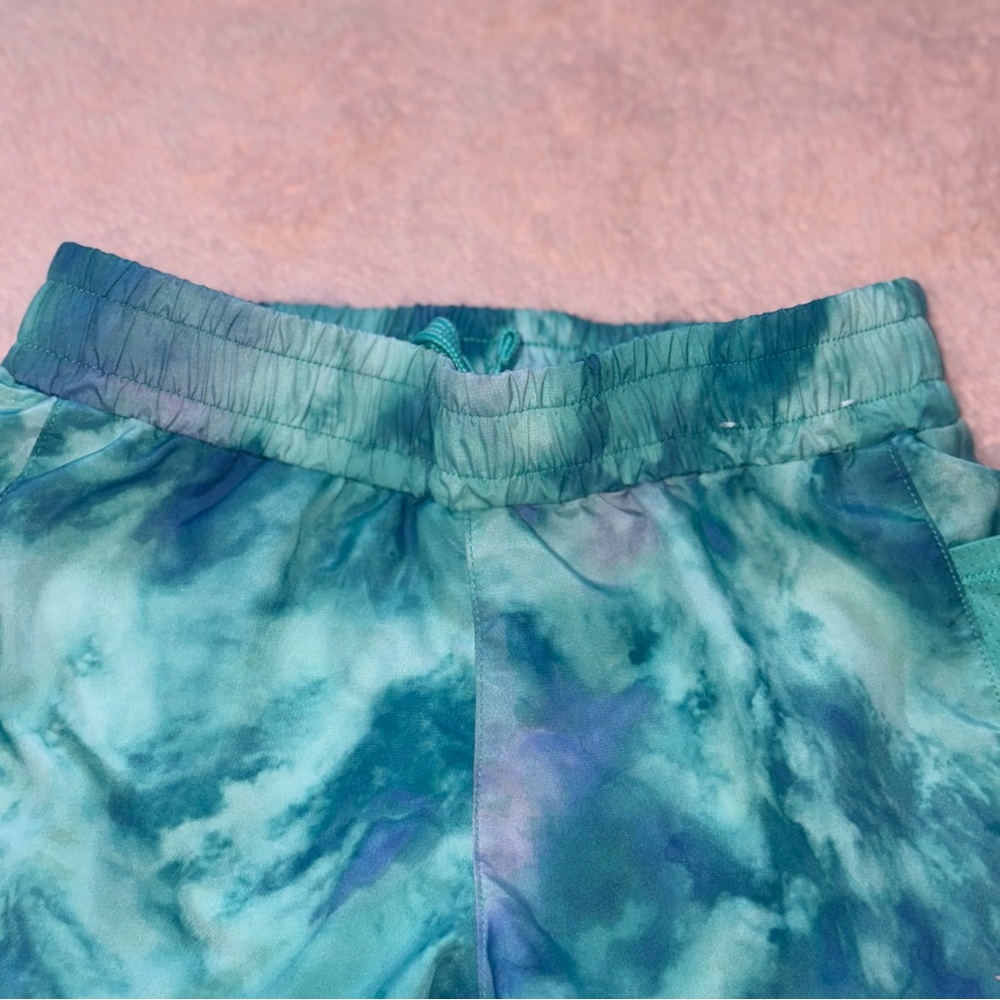 Girls Xersion Tie Dye Neon Size XS 6/6X Running Active Quick Dri Shorts Bottoms - Picture 2 of 9